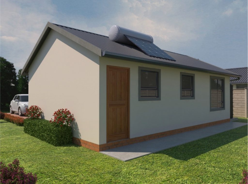 3D views of 2 Bed unit A - 3